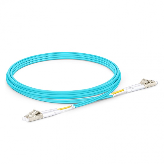 0.5M OM4 50/125 LC-LC DLX 2.8mm FIBRE OPTIC CABLE - AQUA - Foto 3