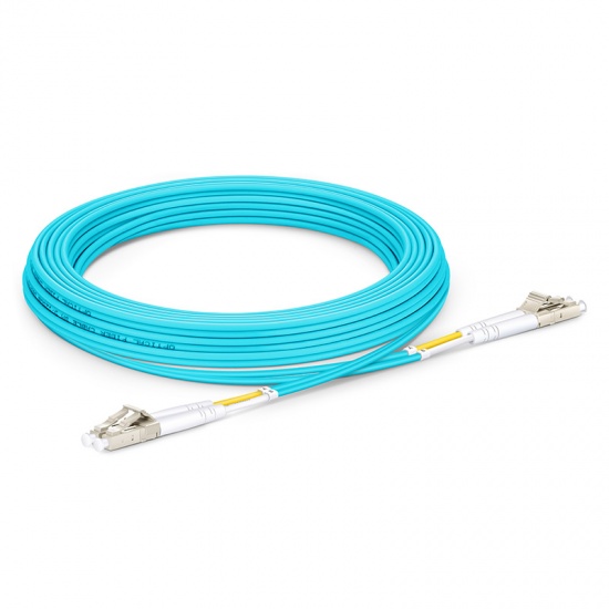 7m (23ft) LC UPC to LC UPC Duplex OM4 Multimode PVC (OFNR) 2.0mm Fiber Optic Patch Cable