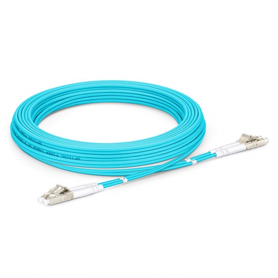5m (16ft) LC UPC to LC UPC Duplex OM4 Multimode Indoor Armored PVC (OFNR) 3.0mm Fiber Optic Patch Cable