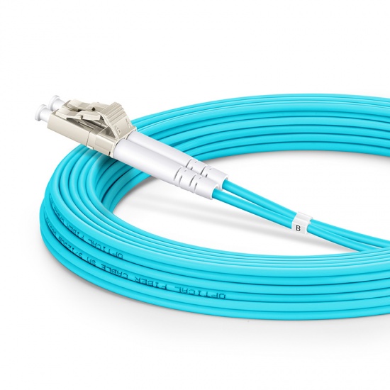 5m (16ft) LC UPC to LC UPC Duplex OM4 Multimode Indoor Armored PVC (OFNR) 3.0mm Fiber Optic Patch Cable