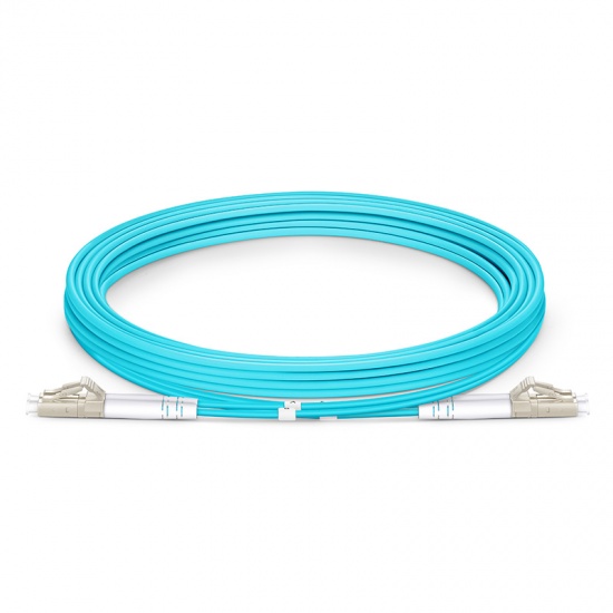 3m (10ft) LC UPC to LC UPC Duplex OM4 Multimode Indoor Armored PVC (OFNR) 3.0mm Fiber Optic Patch Cable