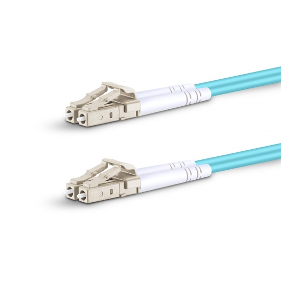 2m (7ft) LC UPC to LC UPC Duplex OM4 Multimode Indoor Armored PVC (OFNR) 3.0mm Fiber Optic Patch Cable