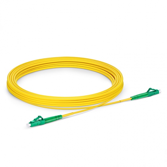 7m (23ft) LC APC to LC APC Simplex OS2 Single Mode PVC (OFNR) 2.0mm Fiber Optic Patch Cable
