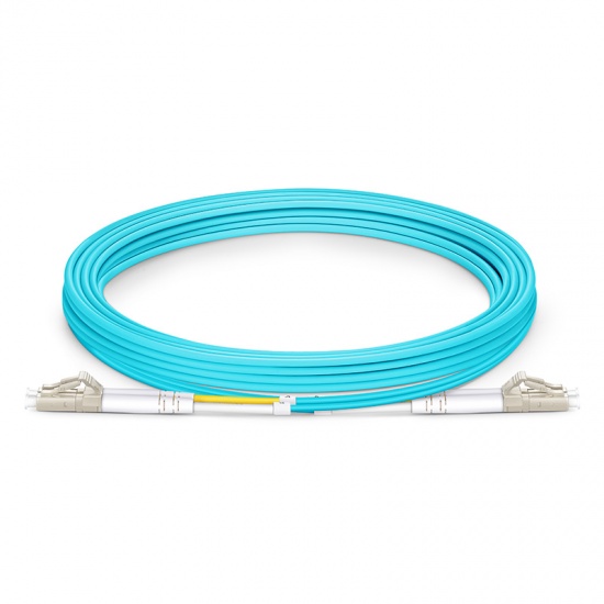 3m (10ft) LC UPC to LC UPC Duplex OM3 Multimode PVC (OFNR) 2.0mm Fiber Optic Patch Cable