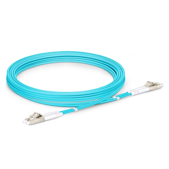 3m (10ft) LC UPC to LC UPC Duplex OM3 Multimode Indoor Armored PVC (OFNR) 3.0mm Fiber Optic Patch Cable