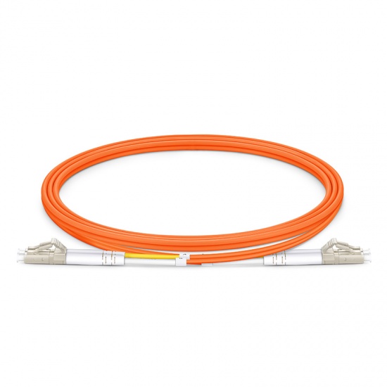1m (3ft) LC UPC to LC UPC Duplex OM1 Multimode PVC (OFNR) 2.0mm Fiber Optic Patch Cable