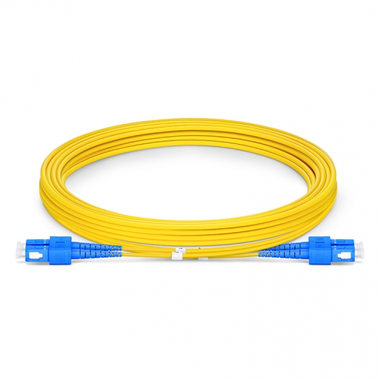3m 10ft SC APC to SC APC Simplex Single Mode Armored PVC Fibrt Patch Cord Cable