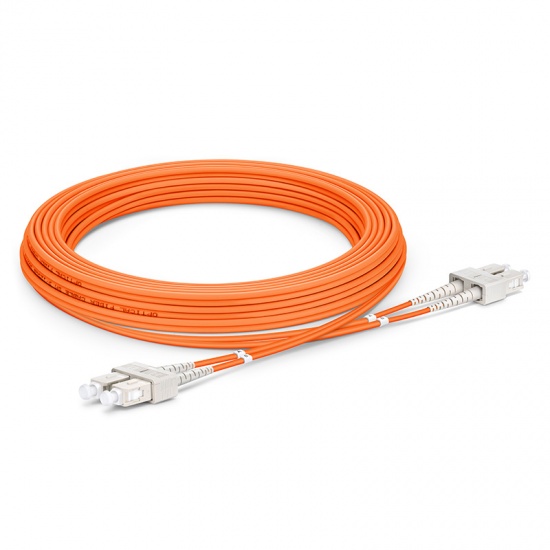Cable/latiguillo/jumper de fibra óptica SC UPC a SC UPC 5m OM2 50/125 dúplex multimodo PVC (OFNR) 2.0mm