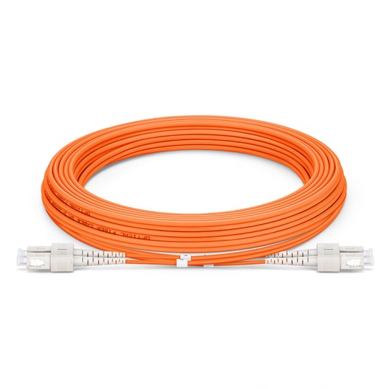 Cable/latiguillo/jumper de fibra óptica SC UPC a SC UPC 5m OM2 50/125 dúplex multimodo PVC (OFNR) 2.0mm