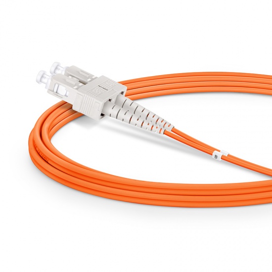 Cable/latiguillo/jumper de fibra óptica SC UPC a SC UPC 2m OM2 50/125 dúplex multimodo PVC (OFNR) 2.0mm