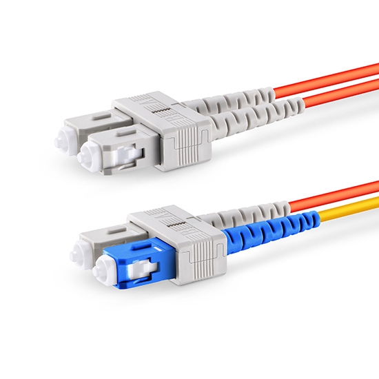 2m (7ft) SC to SC OM2 Mode Conditioning PVC (OFNR) Fiber Optic Patch Cable