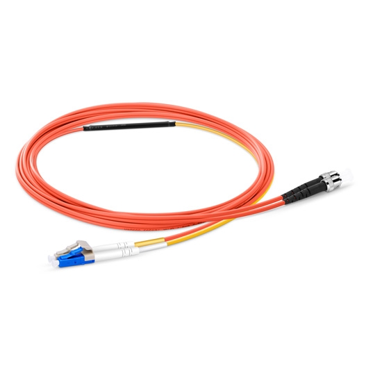1m (3ft) LC to ST OM1 Mode Conditioning PVC (OFNR) Fiber Optic Patch Cable