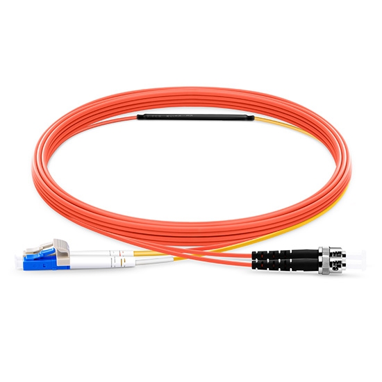 1m (3ft) LC to ST OM1 Mode Conditioning PVC (OFNR) Fiber Optic Patch Cable