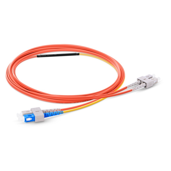 3m (10ft) SC to SC OM1 Mode Conditioning PVC (OFNR) Fiber Optic Patch Cable