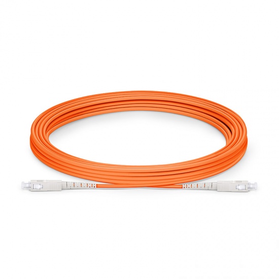 5m (16ft) SC UPC to SC UPC Simplex OM1 Multimode PVC (OFNR) 2.0mm Fiber Optic Patch Cable