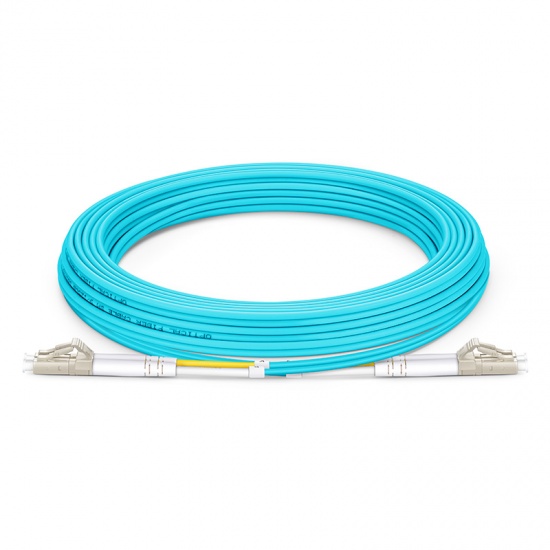 7m (23ft) LC UPC to LC UPC Duplex OM3 Multimode OFNP 2.0mm Fiber Optic Patch Cable
