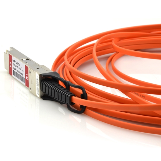 40G QSFP+ Aktives Optisches Kabel (AOC) für FS Switches, 1m (3ft)