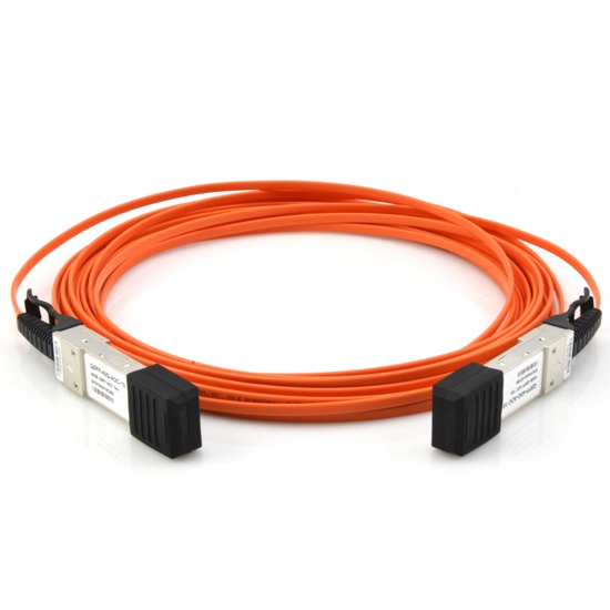 Cable Óptico Activo 40G QSFP+ 5m (16ft) - Compatible con HW QSFP-H40G-AOC5M