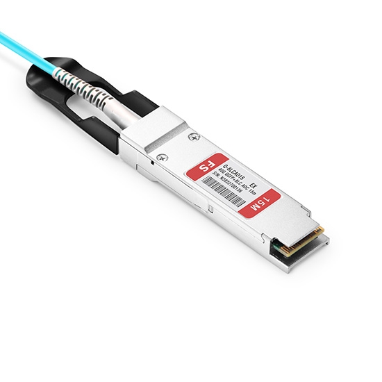 15m (49ft) Extreme Networks F10-QSFP-8LC-AOC15M Compatible 40G QSFP+ to 4 Duplex LC Breakout Active Optical Cable