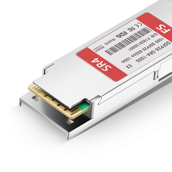 Módulo transceptor/Transceiver compatible con Extreme 10401, 100GBASE-SR4 QSFP28 850nm 100m DOM MTP/MPO MMF