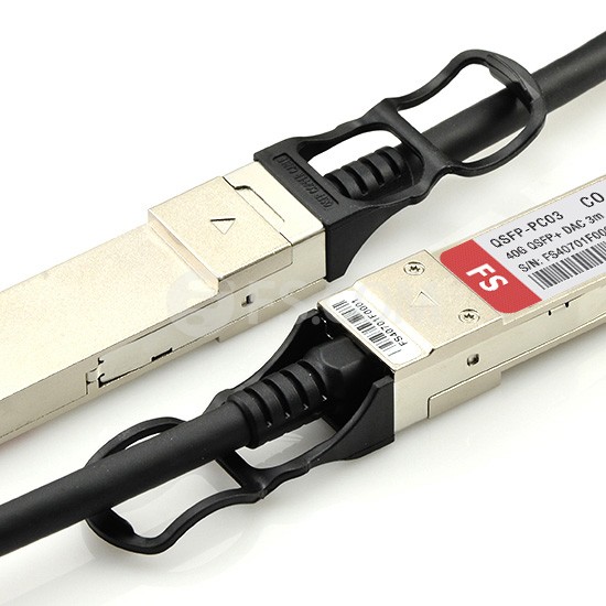 3m (10ft) Brocade 40G-QSFP-C-0301 Compatible Câble à Attache Directe en Cuivre Passif QSFP+ 40G