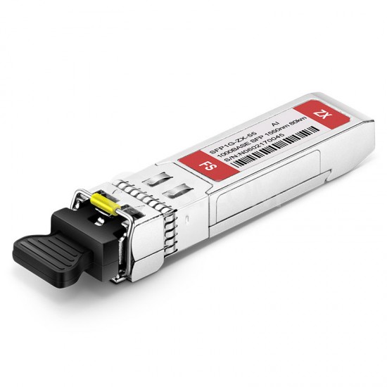 Arista Networks SFP-1G-EX-80 Compatible 1000BASE-ZX SFP 1550nm Singlemode Fiber Duplex LC 80km DOM Transceiver Arista Networks SFP-1G-EX-80 Compatible 1000BASE-ZX SFP 1550nm Singlemode Fiber Duplex LC 80km DOM Transceiver