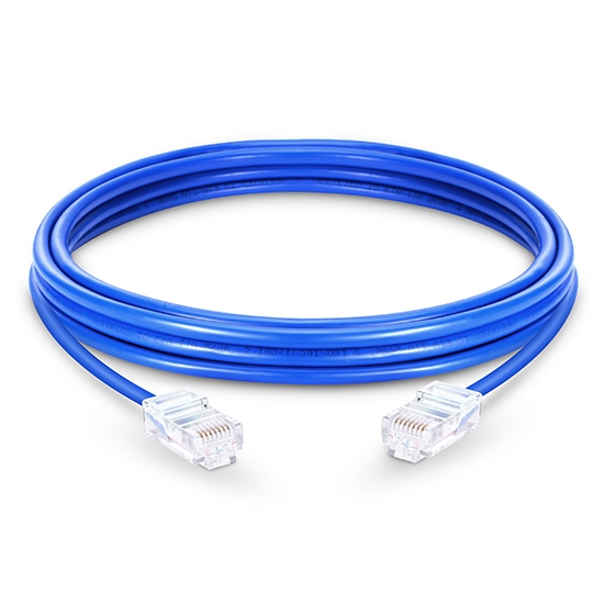 16ft (5m) Cat6 Non-booted Unshielded (UTP) PVC Ethernet Network Patch Cable, Blue