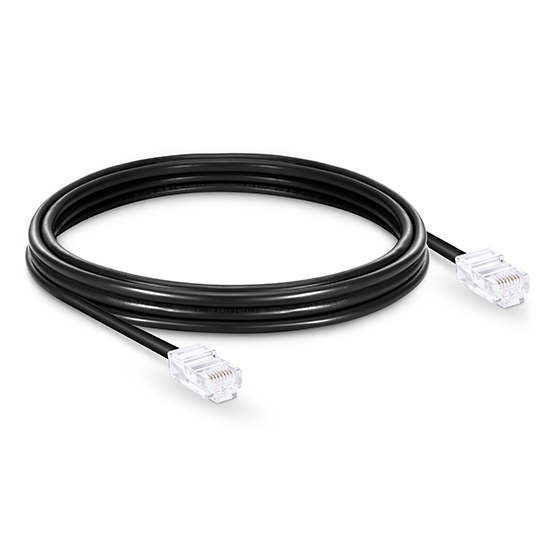 33ft (10m) Cat6 Non-booted Unshielded (UTP) PVC Ethernet Network Patch Cable, Black
