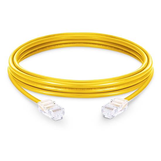 3.3ft (1m) Cat6 Non-booted Unshielded (UTP) PVC Ethernet Network Patch Cable, Yellow