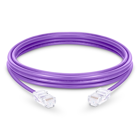 164ft (50m) Cat6 Non-booted Unshielded (UTP) PVC Ethernet Network Patch Cable, Purple