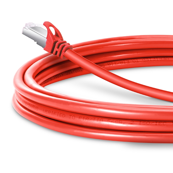 16ft (5m) Cat6 Snagless Shielded (SFTP) PVC Ethernet Network Patch Cable, Red