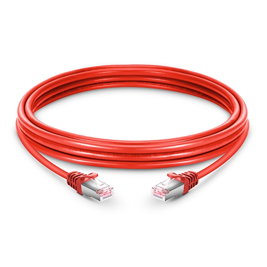 16ft (5m) Cat6 Snagless Shielded (SFTP) PVC Ethernet Network Patch Cable, Red