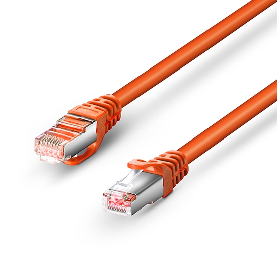 16ft (5m) Cat6 Snagless Shielded (SFTP) PVC Ethernet Network Patch Cable, Orange