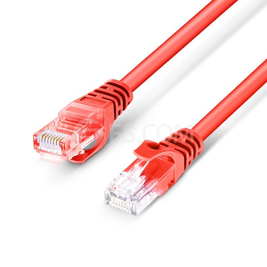 16ft (5m) Cat6 Snagless Unshielded (UTP) PVC Ethernet Network Patch Cable, Red