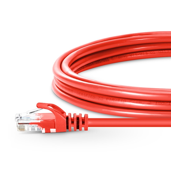 33ft (10m) Cat6 Snagless Unshielded (UTP) PVC Ethernet Network Patch Cable, Red