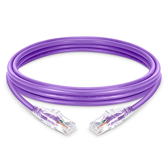 164ft (50m) Cat6 Snagless Unshielded (UTP) PVC Ethernet Network Patch Cable, Purple