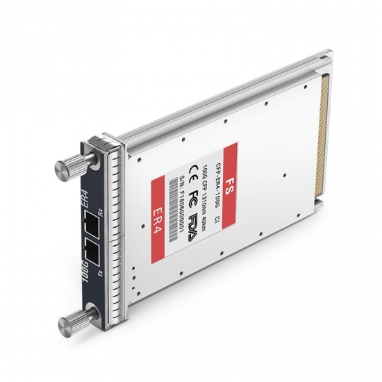 CFP Ciena CFP-ER4-40km Compatible 100GBASE-ER4 1310nm 40km DOM LC SMF Transceiver Module