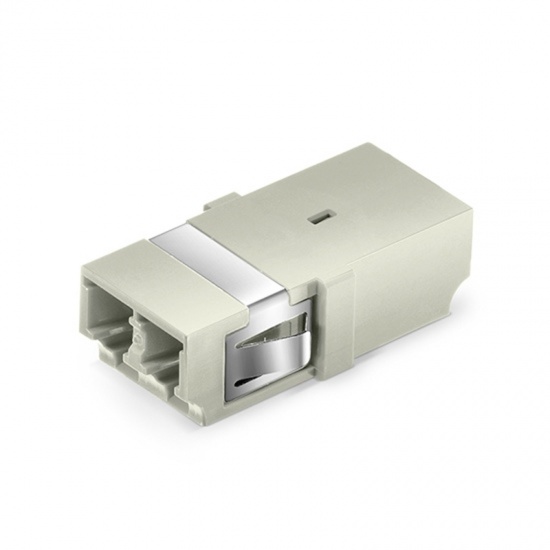 LC/UPC to LC/UPC Duplex OM1/OM2 Multimode SC Footprint Plastic Fiber Optic Adapter/Coupler without Flange