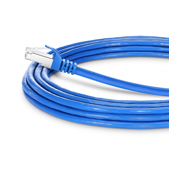 16ft (5m) Cat7 Snagless Shielded (SFTP) PVC CMX Ethernet Network Patch Cable, Blue