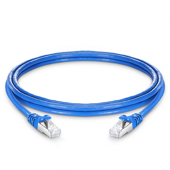 5ft (1.5m) Cat7 Snagless Shielded (SFTP) PVC CM Ethernet Network Patch Cable, Blue