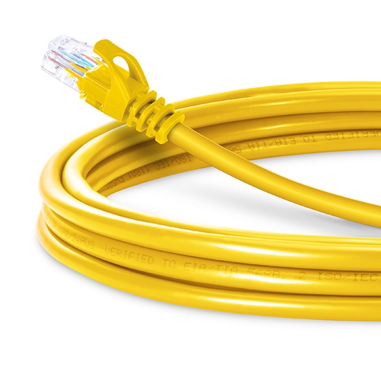 16ft (5m) Cat5e Snagless Unshielded (UTP) PVC Ethernet Network Patch Cable, Yellow