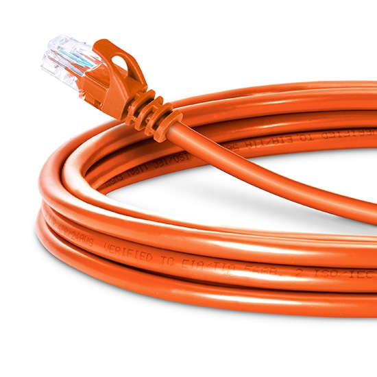 23ft (7m) Cat5e Snagless Unshielded (UTP) PVC Ethernet Network Patch Cable, Orange