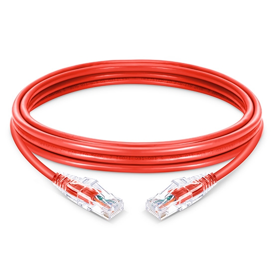 33ft (10m) Cat5e Snagless Unshielded (UTP) PVC Ethernet Network Patch Cable, Red