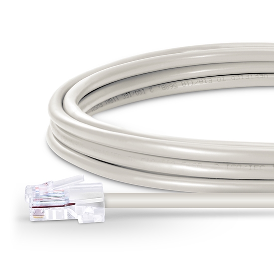 6.6ft (2m) Cat5e Non-booted Unshielded (UTP) PVC Ethernet Network Patch Cable, White