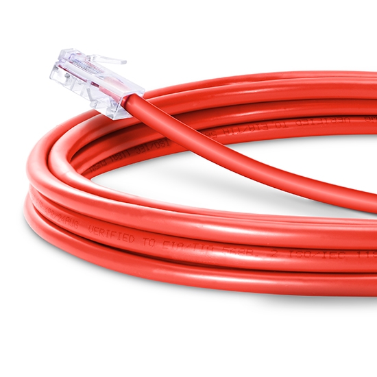 33ft (10m) Cat5e Non-booted Unshielded (UTP) PVC Ethernet Network Patch Cable, Red