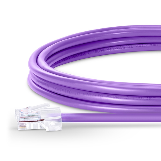 164ft (50m) Cat5e Non-booted Unshielded (UTP) PVC Ethernet Network Patch Cable, Purple