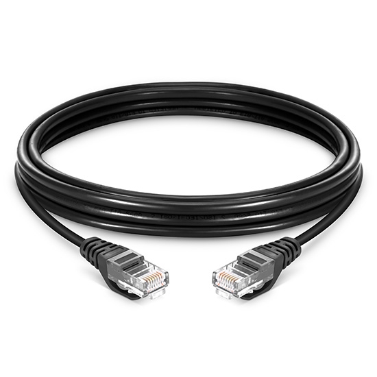 164ft (50m) Cat5e Snagless Unshielded (UTP) LSZH Ethernet Network Patch Cable, Black