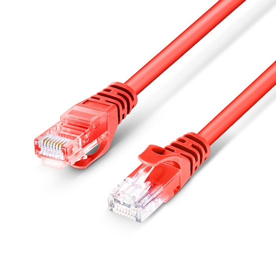164ft (50m) Cat5e Snagless Unshielded (UTP) LSZH Ethernet Network Patch Cable, Red