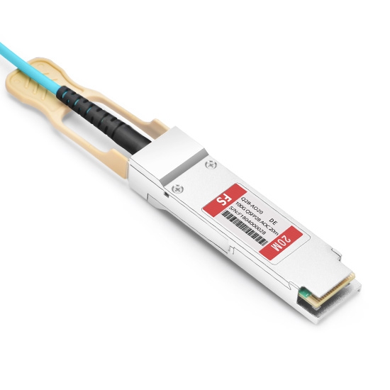 20m (66ft) Dell (DE) AOC-QSFP28-100G-20M Compatible 100G QSFP28 Active Optical Cable