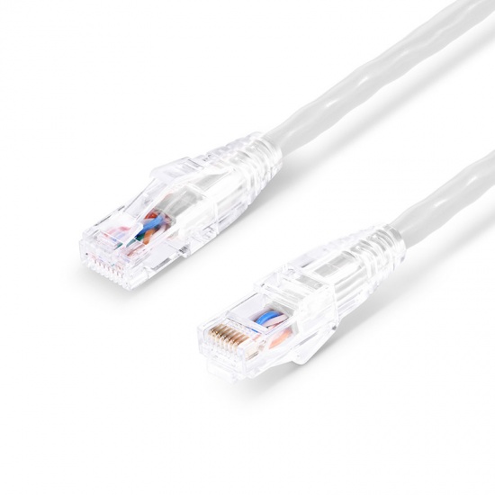 1ft (0.3m) Cat5e Snagless Unshielded (UTP) PVC CM Ethernet Patch Cable, White